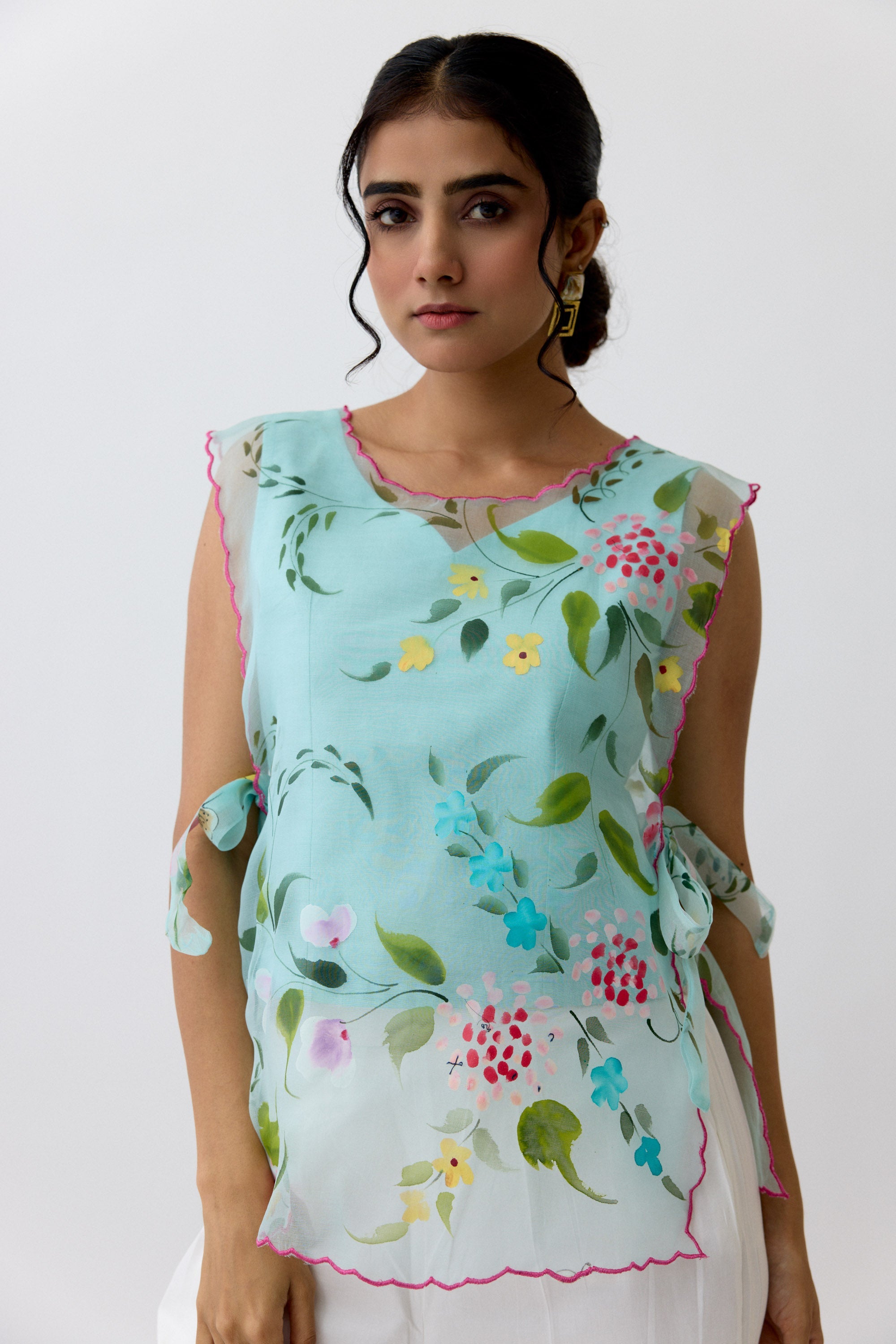 Teal Bib Top Set