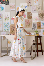 Summer Sketch Skirt Set