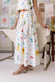 Summer Sketch Skirt Set