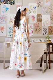 Summer Sketch Skirt Set