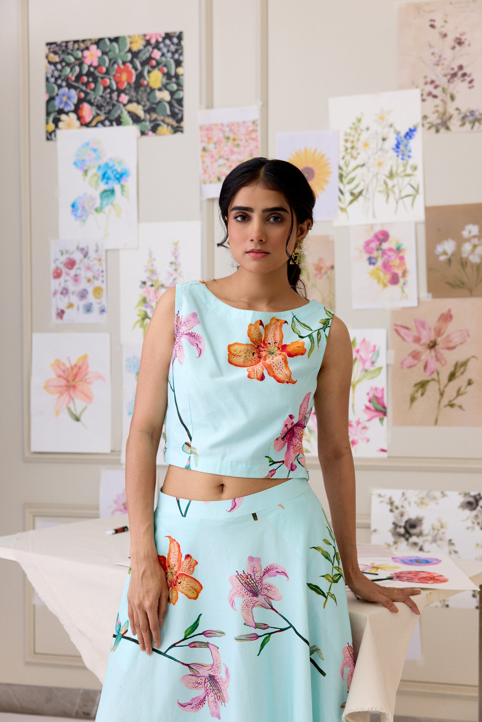 Blush Botanica Skirt Set