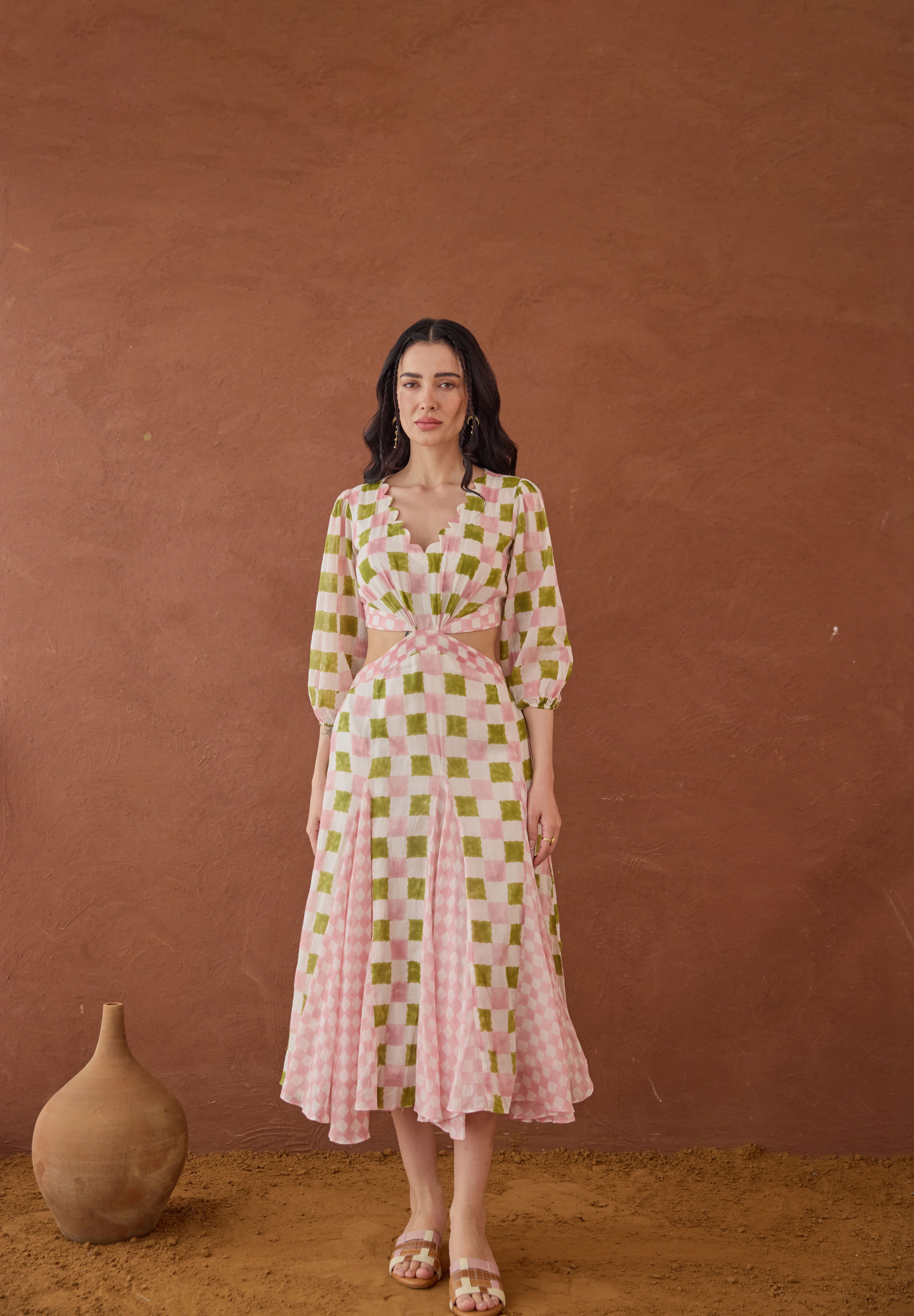 Gardenia Gingham Dress