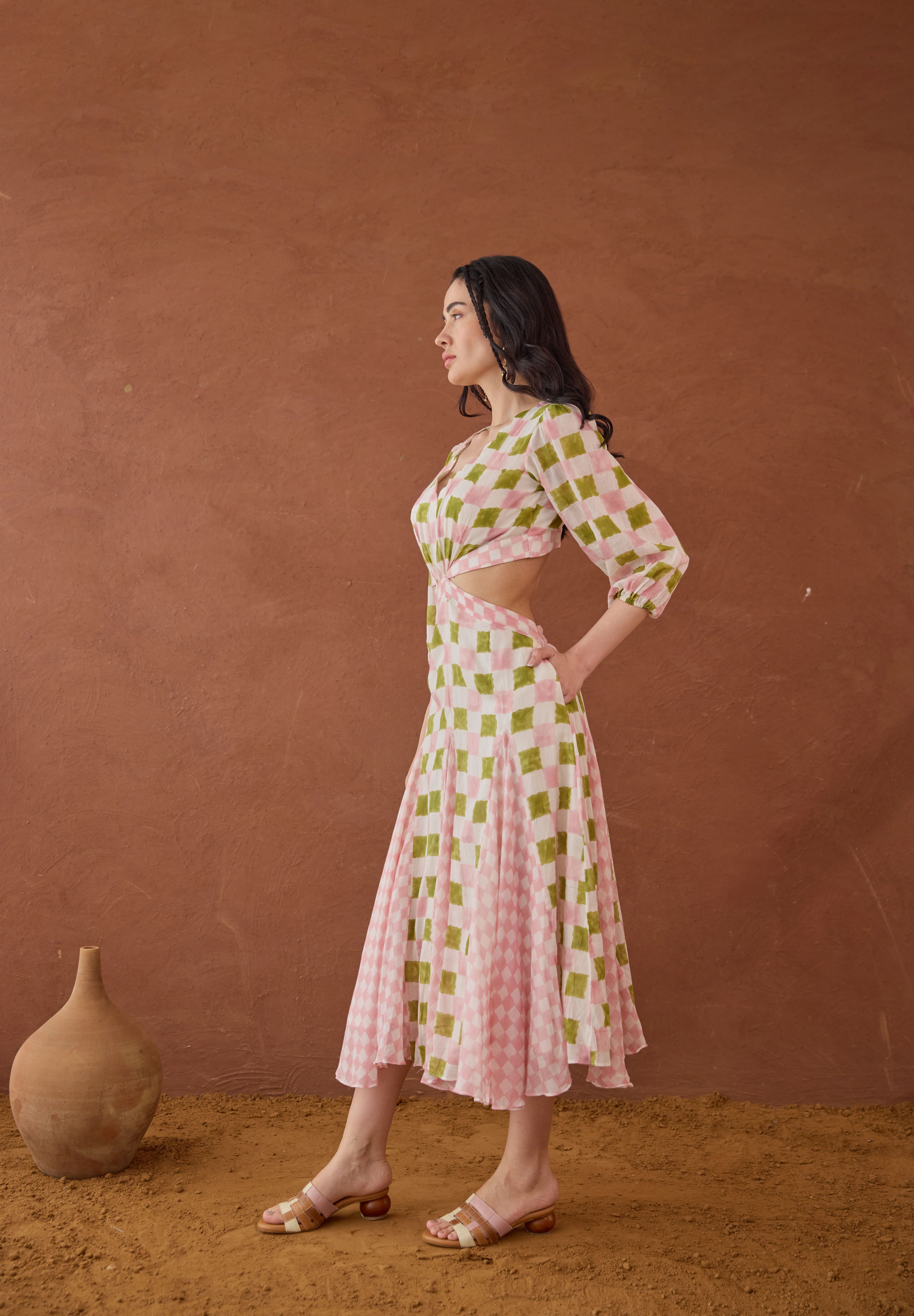 Gardenia Gingham Dress