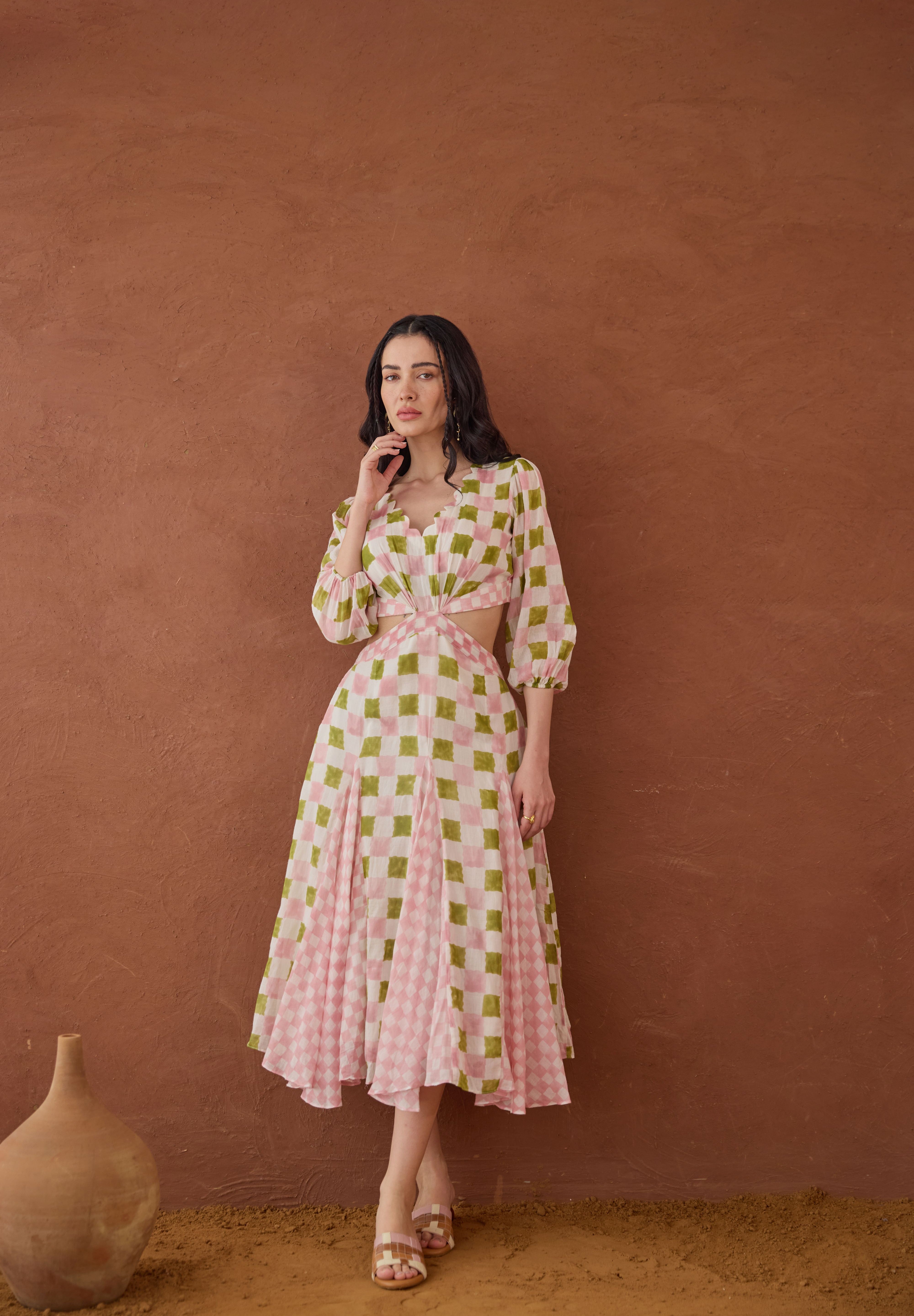 Gardenia Gingham Dress