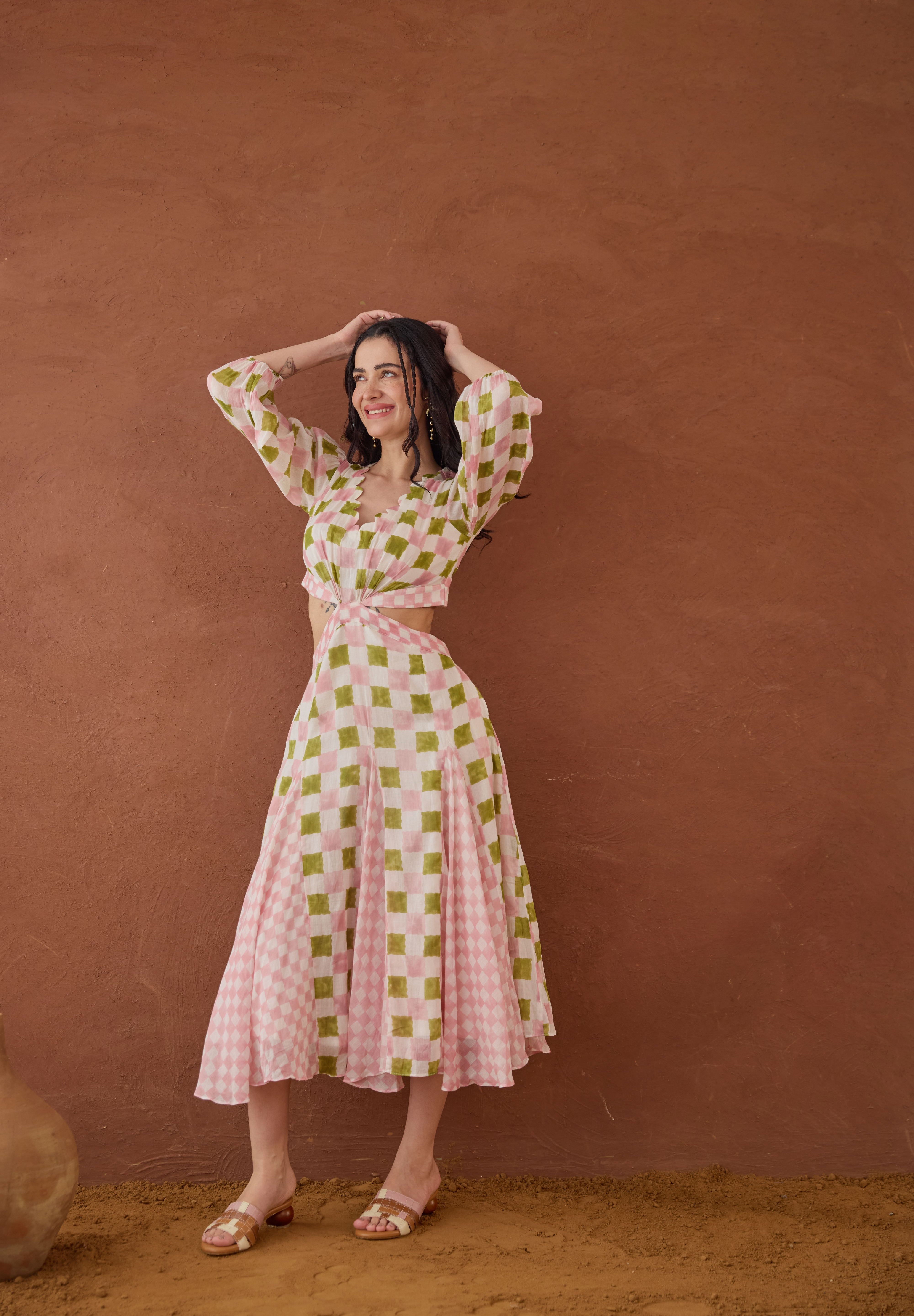 Gardenia Gingham Dress
