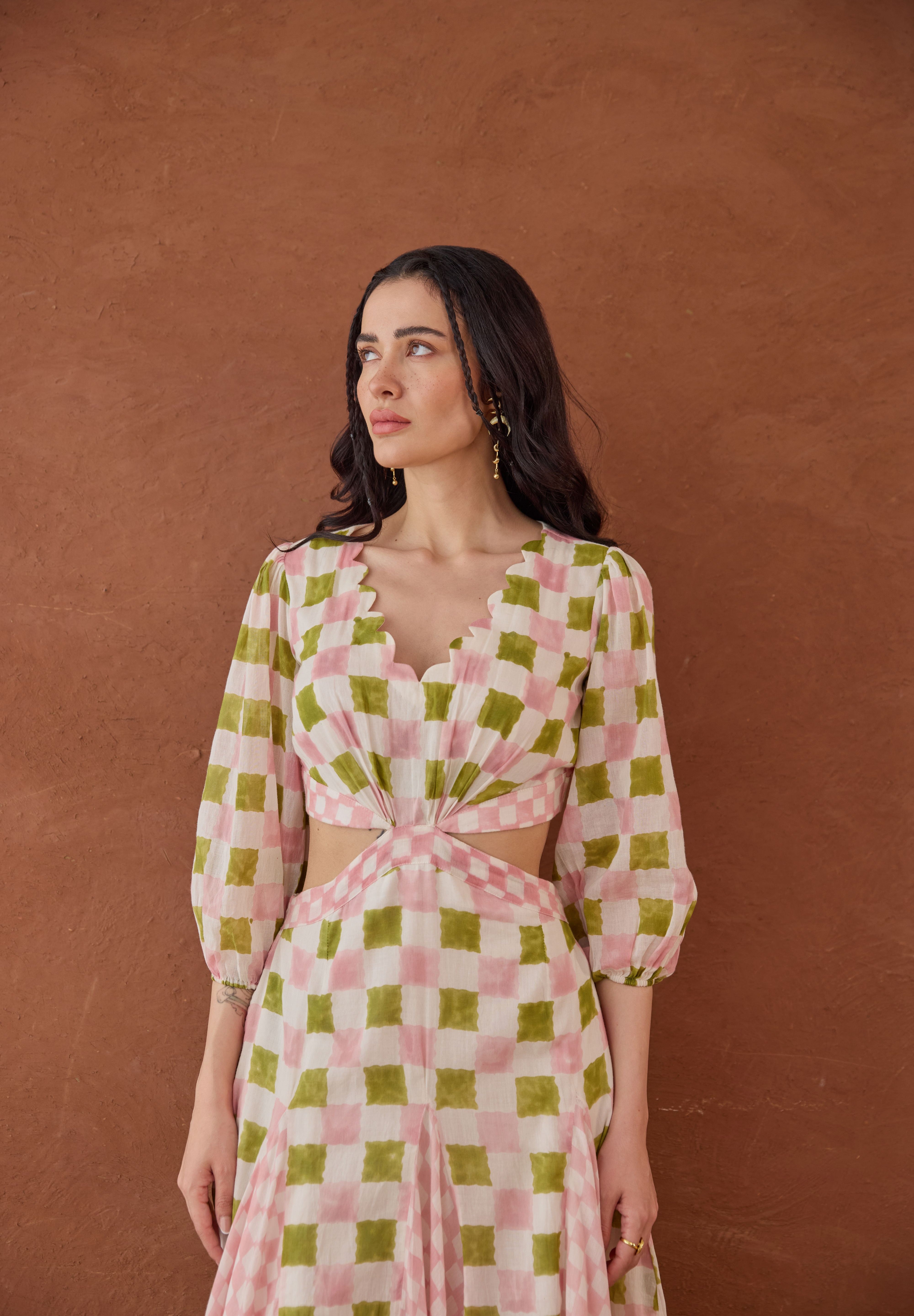 Gardenia Gingham Dress
