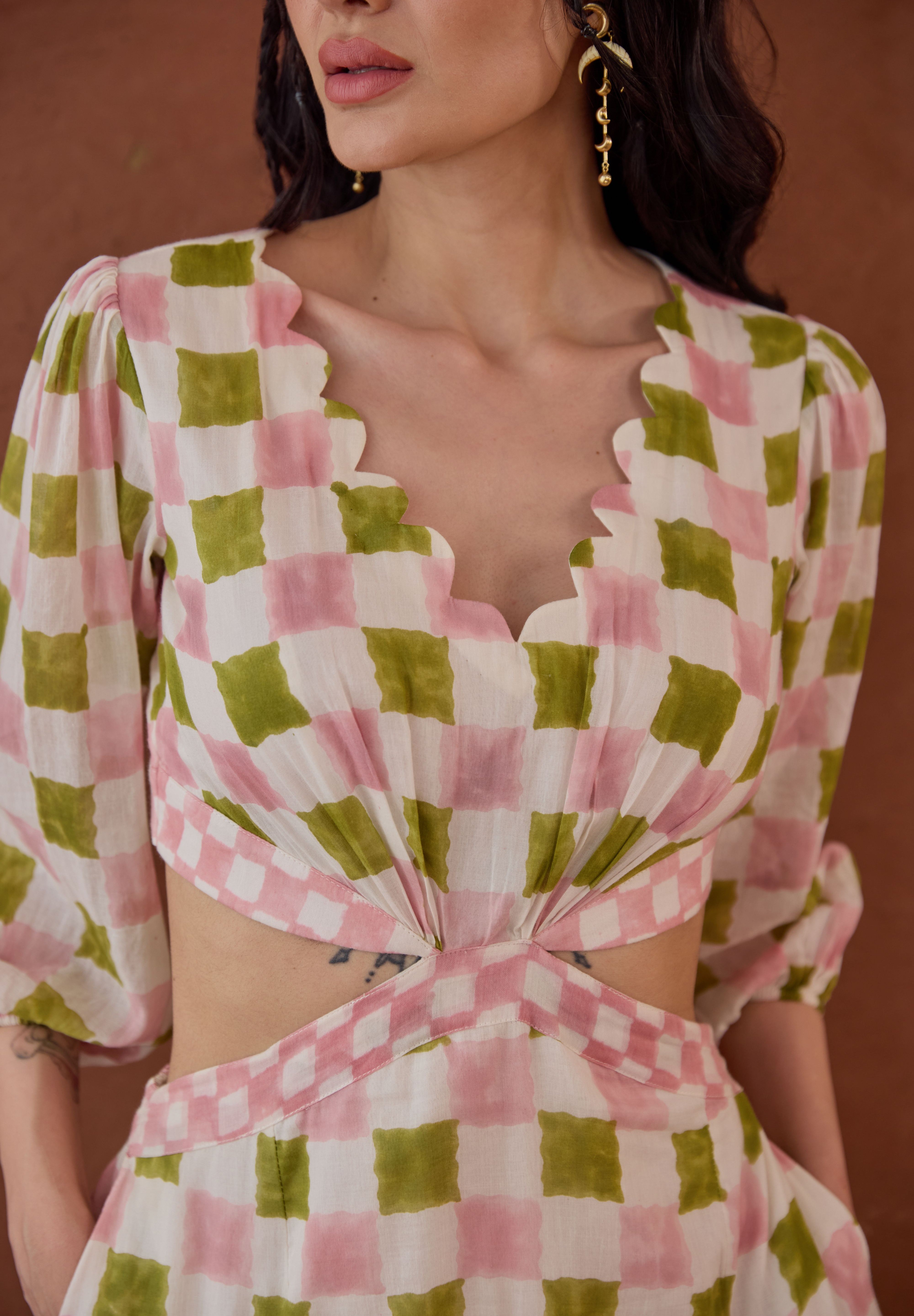 Gardenia Gingham Dress