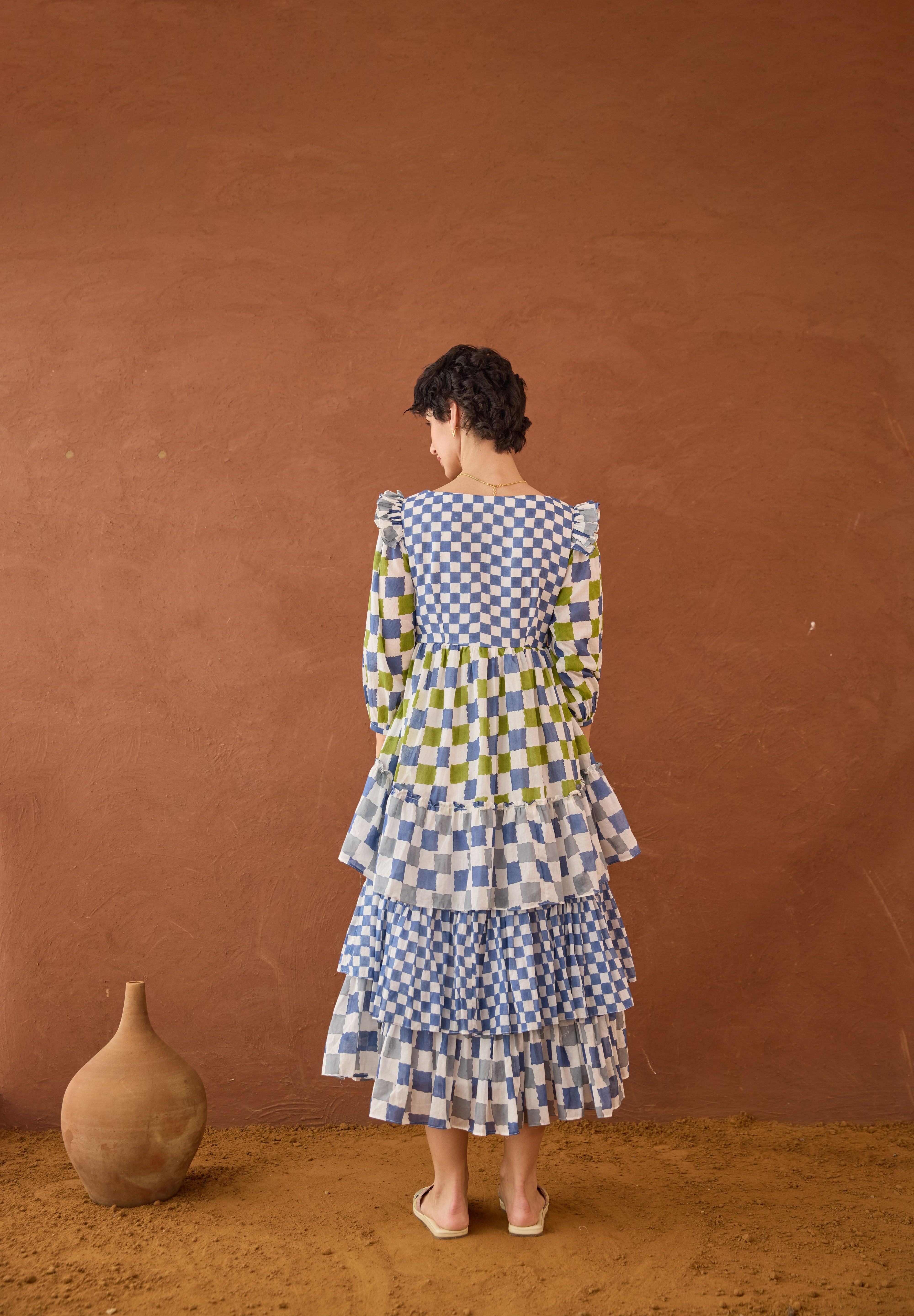 Azure Mosaic Dress