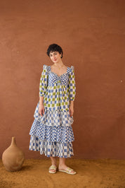 Azure Mosaic Dress