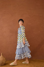 Azure Mosaic Dress