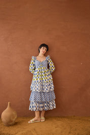 Azure Mosaic Dress