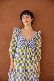 Azure Mosaic Dress