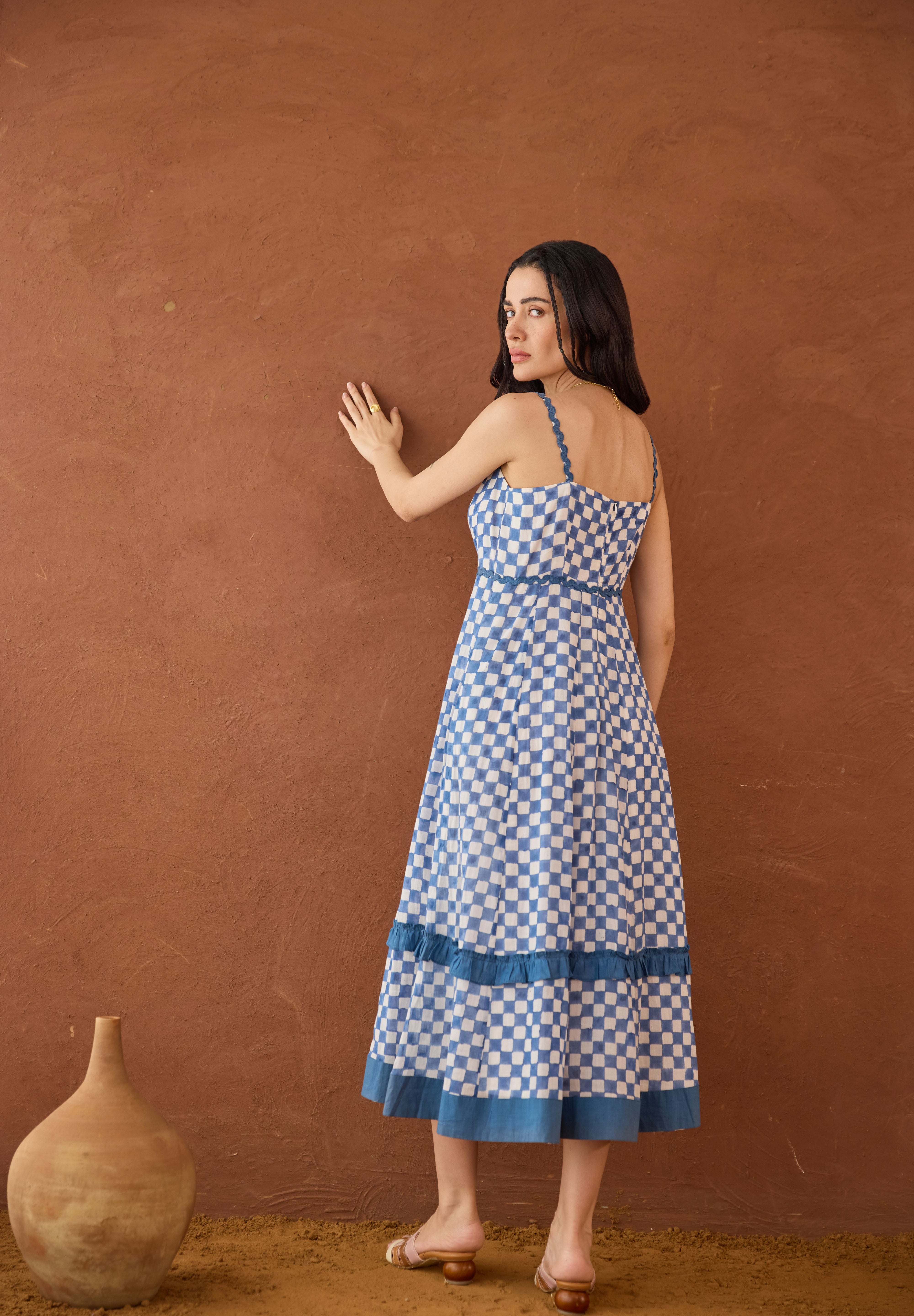 Gingham Sky Dress