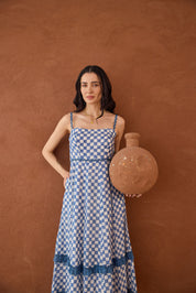 Gingham Sky Dress