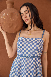 Gingham Sky Dress