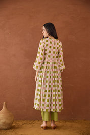 Rosewood Plaid Kurta Set