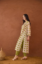 Rosewood Plaid Kurta Set