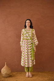 Rosewood Plaid Kurta Set