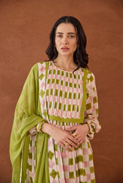 Rosewood Plaid Kurta Set