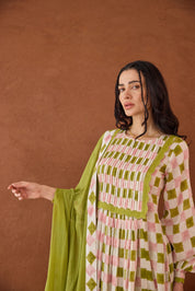 Rosewood Plaid Kurta Set
