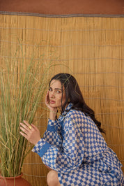 Indigo Breeze Shirt Dress