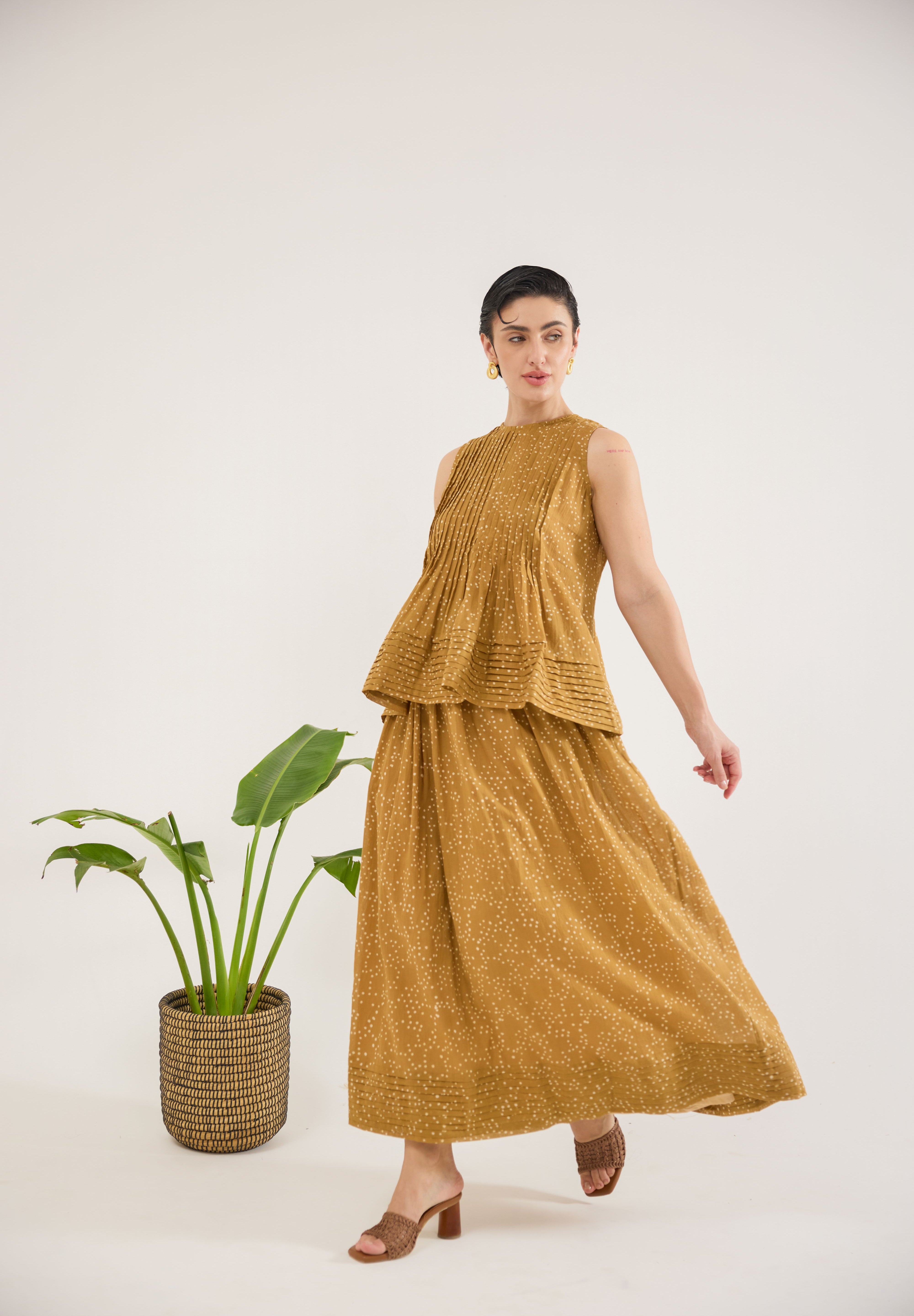 Mustard Mirage Skirt
