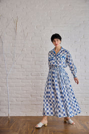 Blue Pixel Skirt