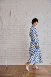 Blue Pixel Skirt
