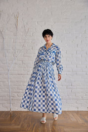 Blue Pixel Skirt