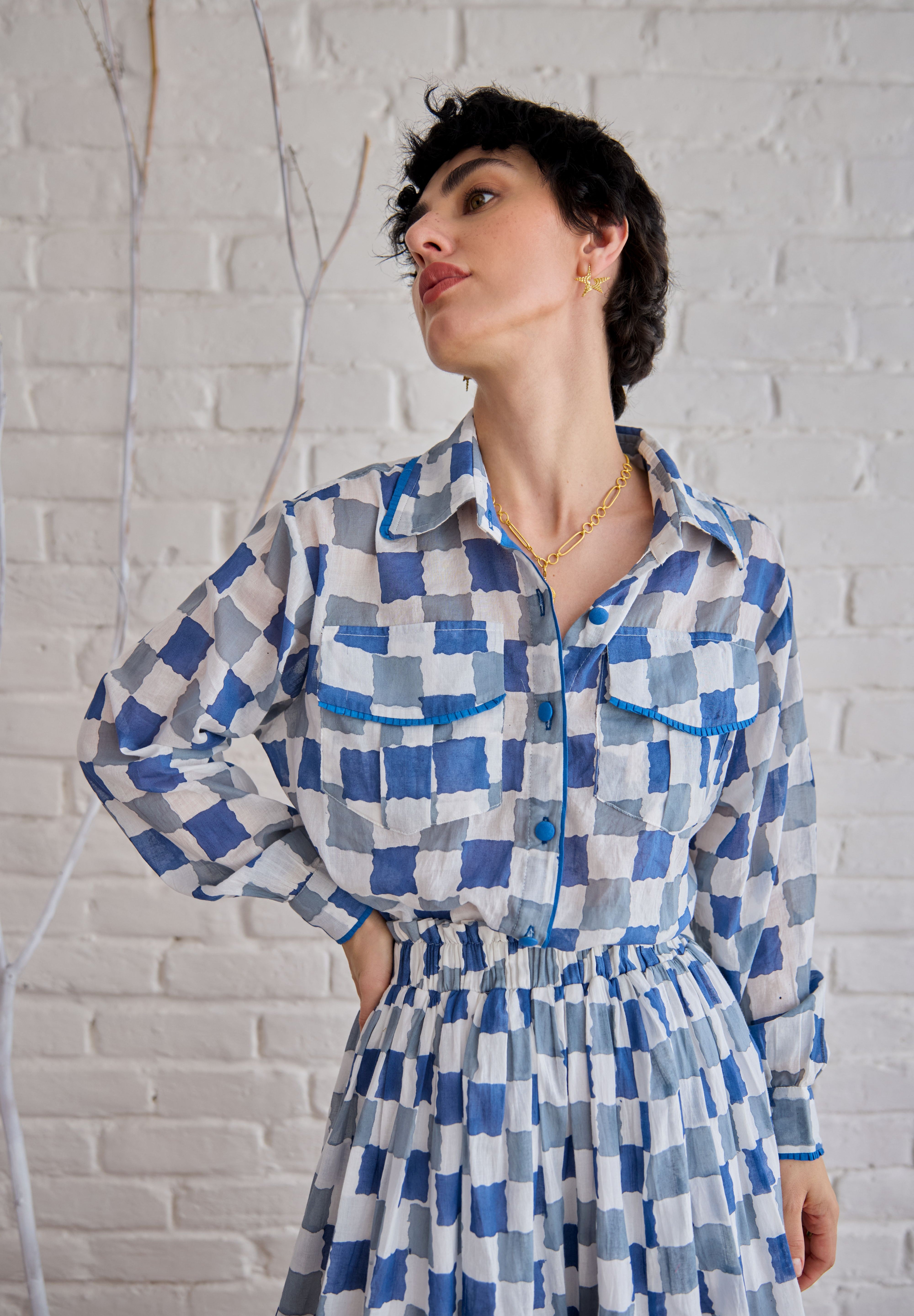 Blue Pixel Shirt
