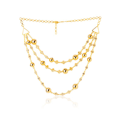 Three Line Droplet  Necklace