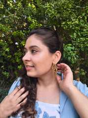 Untamed Goddess Dangles Gold