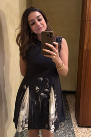Retro Rose Mini Dress