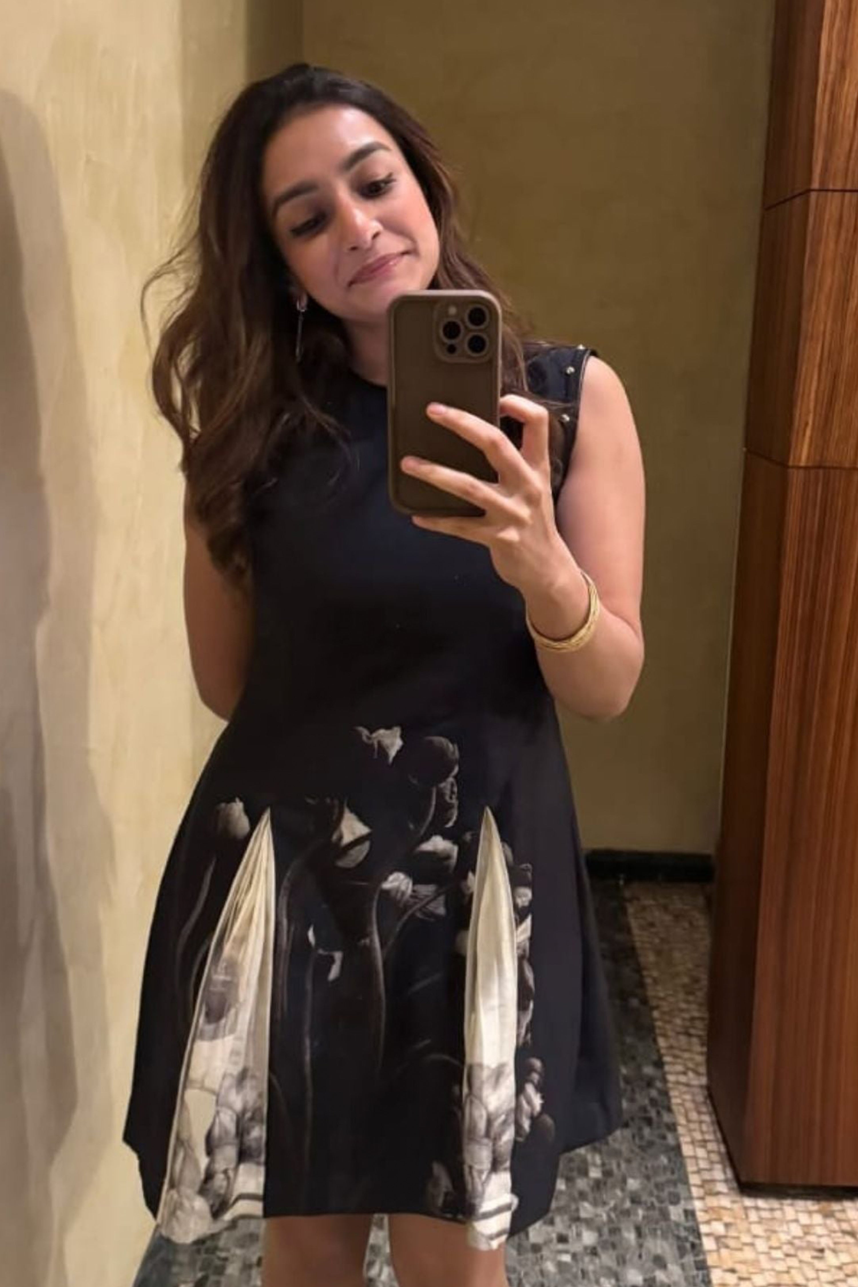 Retro Rose Mini Dress