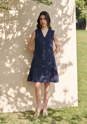 Celine Dress Navy