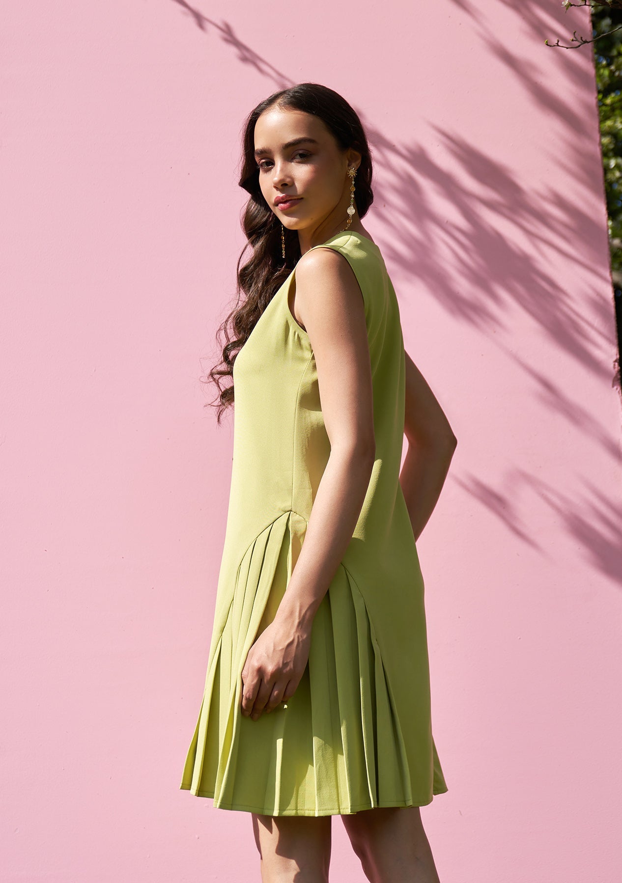 Celine Dress Cyber Green