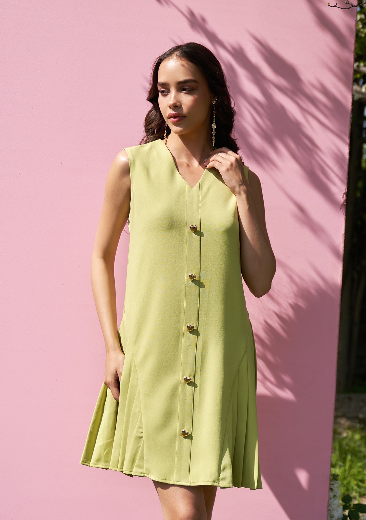 Celine Dress Cyber Green