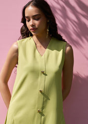 Celine Dress Cyber Green