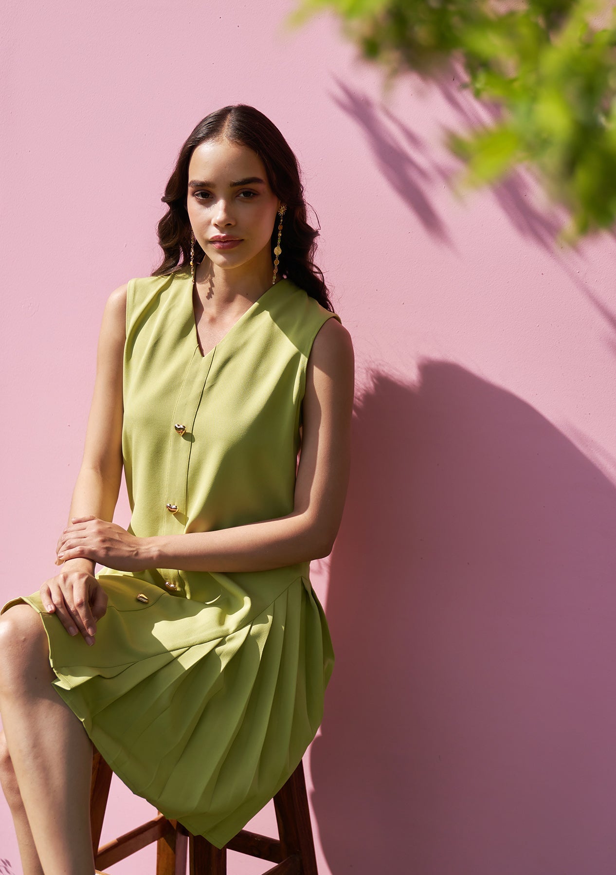 Celine Dress Cyber Green