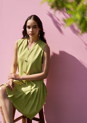 Celine Dress Cyber Green