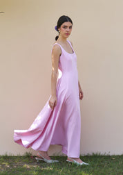 Caroline Midi Dress Baby Pink