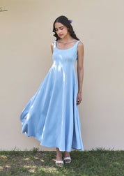 Caroline Midi Dress Powder Blue