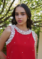 Gracie Dress Red