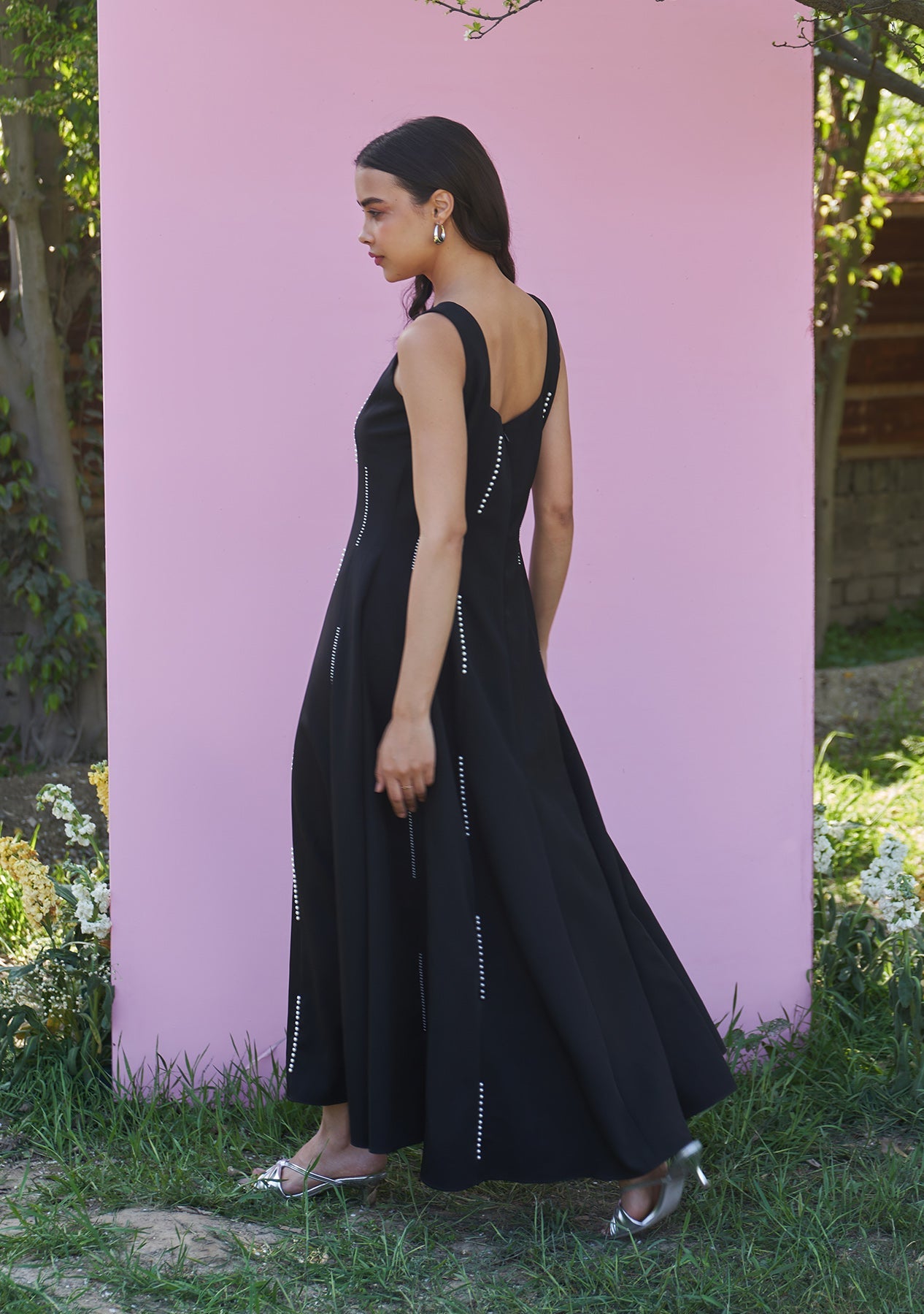 Caroline Midi Dress Black