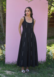 Caroline Midi Dress Black