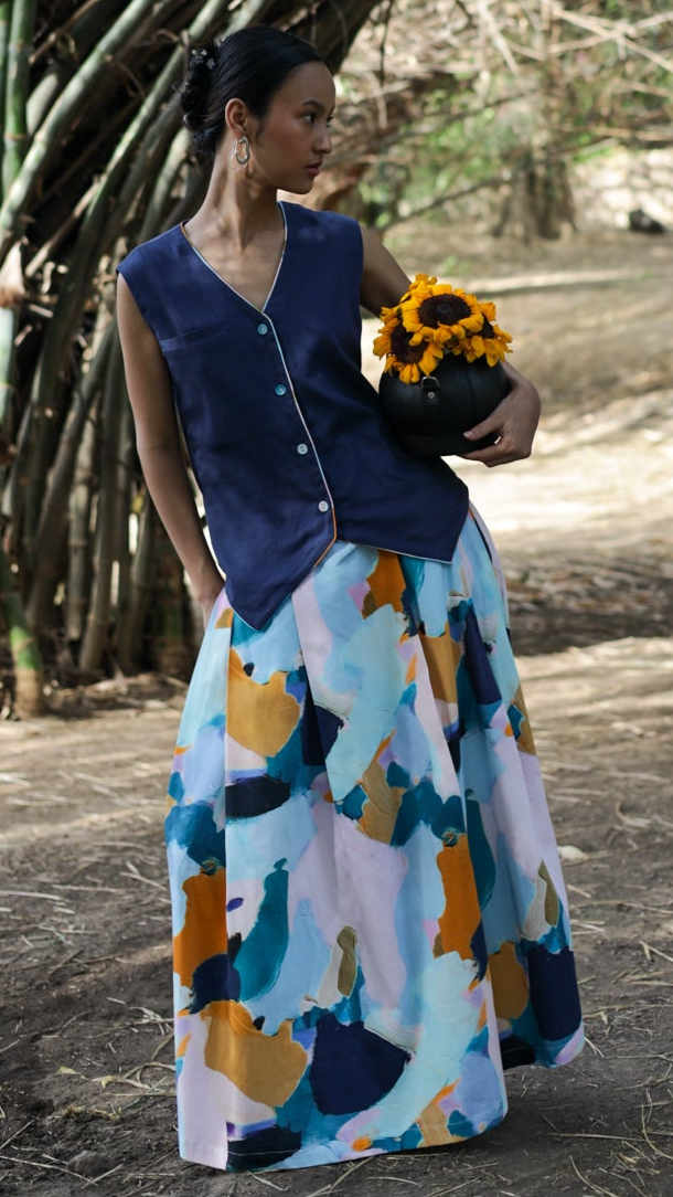 Lapis Whisper Skirt