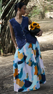 Lapis Whisper Skirt