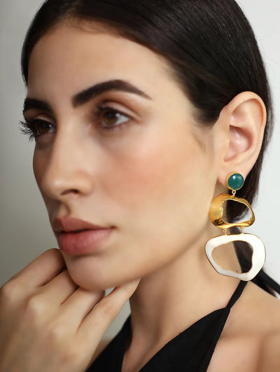 Drift Earrings Green