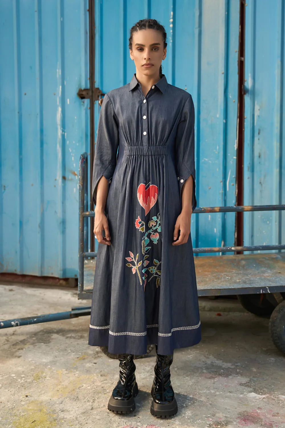 Maria Embroidered Maxi Dress