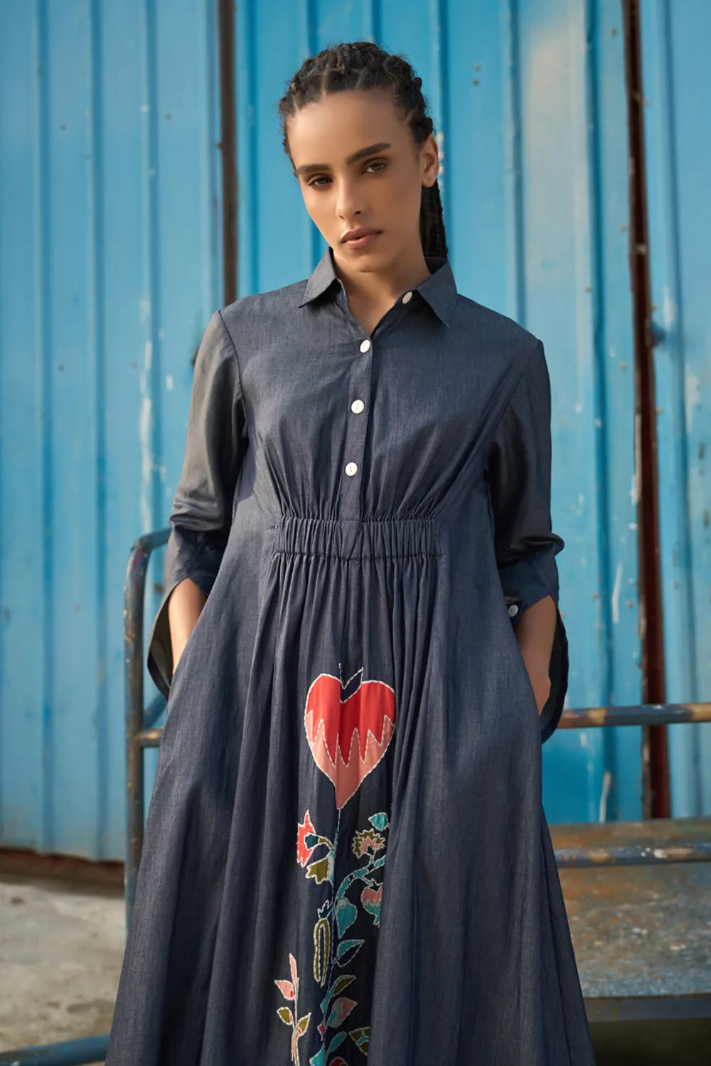 Maria Embroidered Maxi Dress